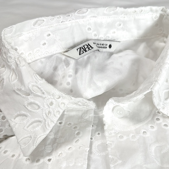 ZARA Beach White Cover up - Picture 2 of 4